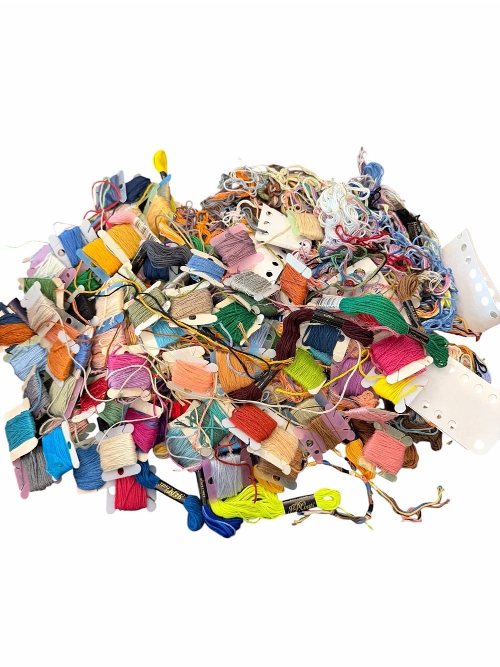 Lot Of Embroidery Cross Stitch Floss Colorful Variety DMC & Others 15 Oz Crafts